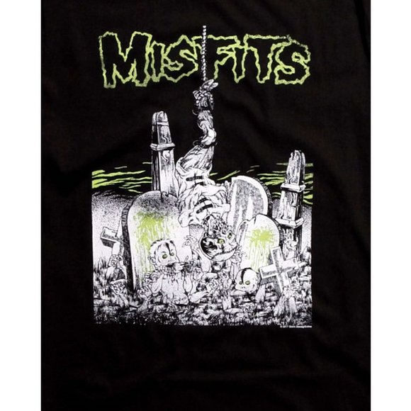 Misfits Graveyard Feast Pushead punk rock Official T-Shirt L NWT - Picture 3 of 3